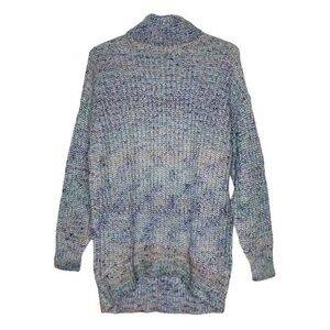 Universal Thread Mock Thick Oversized Turtleneck Sweater Teal NWT